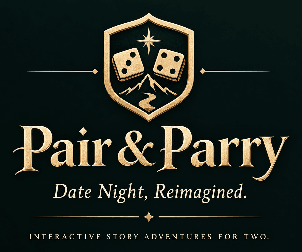 Pair & Parry. Date Night, Reimagined. Interactive story adventures for two.